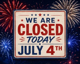 We are closed today, July 4th. We hope you have a fun and safe holiday filled with good beer, good friends, and good times. Happy 4th!!